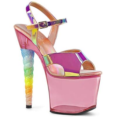 Pleaser UNICORN-711T Pink Shifting TPU/Bubble Gum Pink Tinted UK 4 (EU 37) - Publicité Pleaser UNICORN-711T Pink Shifting TPU/Bubble Gum Pink Tinted UK 4 (EU 37) - Publicité