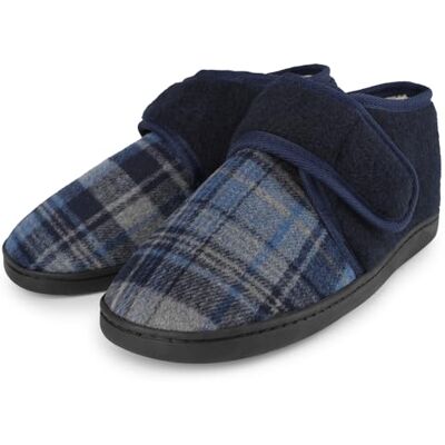 riemot Pantoufles confortables pour homme avec semelle en mousse à mémoire de forme réglable et auto-agrippante Chaudes Respirantes Pour intérieur et extérieur Pointure 41 EU - Publicité riemot Pantoufles confortables pour homme avec semelle en mousse à mémoire de forme réglable et auto-agrippante Chaudes Respirantes Pour intérieur et extérieur Pointure 41 EU - Publicité