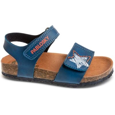 Pablosky Bio Sandale, Bleu, 24 EU Large - Publicité Pablosky Bio Sandale, Bleu, 24 EU Large - Publicité