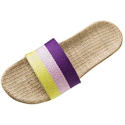 Yowablo Pantoufles Femmes/Hommes Mode Anti-dérapant Lin Maison Intérieur Bout Ouvert Chaussures Plates Plage (37,1Jaune) - Publicité Yowablo Pantoufles Femmes/Hommes Mode Anti-dérapant Lin Maison Intérieur Bout Ouvert Chaussures Plates Plage (37,1Jaune) - Publicité