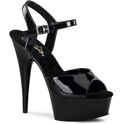 Pleaser Delight 609, Escarpins femme, Noir (Blk Pat/Blk), 38 - Publicité Pleaser Delight 609, Escarpins femme, Noir (Blk Pat/Blk), 38 - Publicité
