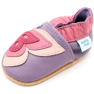 Dotty Fish Chaussures Bébé Premiers Pas Cuir Souple Papillon 4-5 Ans - Publicité Dotty Fish Chaussures Bébé Premiers Pas Cuir Souple Papillon 4-5 Ans - Publicité