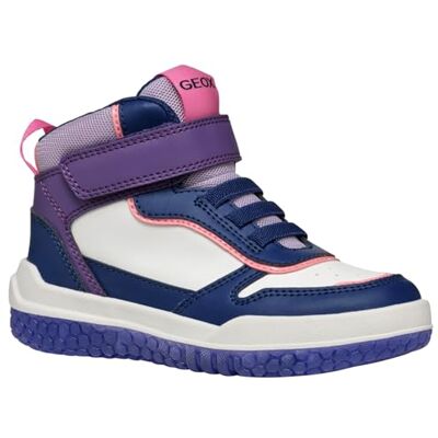 Geox J BUZZERLIGHT Girl A Basket, Navy/Purple, 31 EU - Publicité Geox J BUZZERLIGHT Girl A Basket, Navy/Purple, 31 EU - Publicité