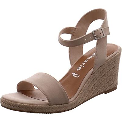 Tamaris sandale femme à talon compensé beige 35 EU - Publicité Tamaris sandale femme à talon compensé beige 35 EU - Publicité