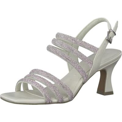 MARCO TOZZI Femme Damen Sandale à Talon, Crème (Cream Comb), 41 EU - Publicité MARCO TOZZI Femme Damen Sandale à Talon, Crème (Cream Comb), 41 EU - Publicité