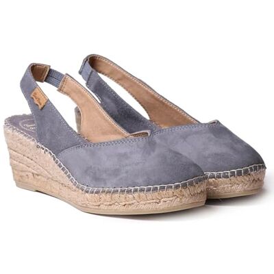 TONI PONS Espadrille compensée Femme en Daim Betty-A Gris, 37 EU - Publicité TONI PONS Espadrille compensée Femme en Daim Betty-A Gris, 37 EU - Publicité