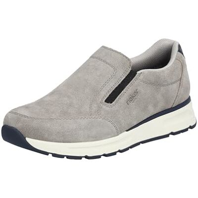 Rieker Homme B0750 Mocassin, Gris, 46 EU - Publicité Rieker Homme B0750 Mocassin, Gris, 46 EU - Publicité