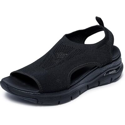 Skechers ARCH FIT CITY CATCH, Sandale, Black, - Publicité Skechers ARCH FIT CITY CATCH, Sandale, Black, - Publicité