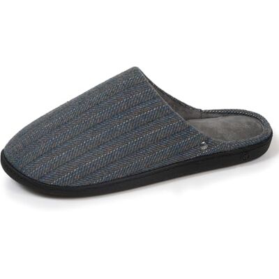 Isotoner Chaussons pantoufles Mules homme ultra confortables et légers, mousse à mémoire de forme, 46, chevronsbleus - Publicité Isotoner Chaussons pantoufles Mules homme ultra confortables et légers, mousse à mémoire de forme, 46, chevronsbleus - Publicité
