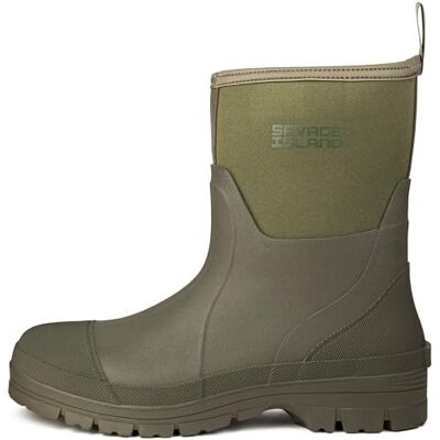 Savage Island Arran Bottes de Pluie Courtes en Néoprène pour Homme – Isolantes et Chaudes, Noir et Vert - Publicité Savage Island Arran Bottes de Pluie Courtes en Néoprène pour Homme – Isolantes et Chaudes, Noir et Vert - Publicité