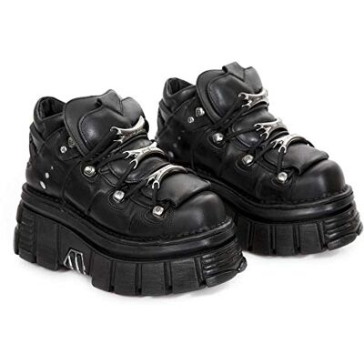 New Rock M.106-s29, Brogues Mixte Adulte, Noir (Negro 001), 48 - Publicité New Rock M.106-s29, Brogues Mixte Adulte, Noir (Negro 001), 48 - Publicité