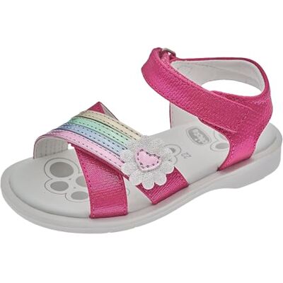 Chicco, Sandales à Double Velcro Fuchsia, Confortables, Légères, Flexibles et Transpirantes, Fille, Conçu en Italie - Publicité Chicco, Sandales à Double Velcro Fuchsia, Confortables, Légères, Flexibles et Transpirantes, Fille, Conçu en Italie - Publicité