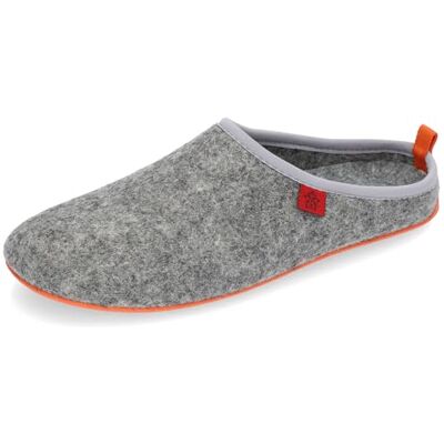 Andrés Machado Chaussons pour Homme et Femme pour l´Hiver Slippers DYNAMIC Tige et doublure en laine Pantoufles ouvertes à l´arrière –Semelle souple Gris et Orange, EU 44 - Publicité Andrés Machado Chaussons pour Homme et Femme pour l´Hiver Slippers DYNAMIC Tige et doublure en laine Pantoufles ouvertes à l´arrière –Semelle souple Gris et Orange, EU 44 - Publicité