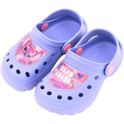 Disney Stitch Sabots pour Filles, Sandales Angel et Stitch Sandales D'été, Taille EU 26/27 Rose - Publicité Disney Stitch Sabots pour Filles, Sandales Angel et Stitch Sandales D'été, Taille EU 26/27 Rose - Publicité