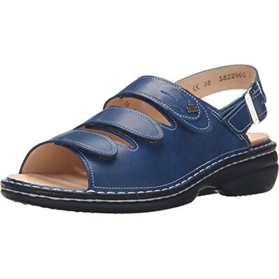 Finn Comfort Womens Saloniki 2557 Mozart Bluette Leather Sandals 38 EU - Publicité Finn Comfort Womens Saloniki 2557 Mozart Bluette Leather Sandals 38 EU - Publicité