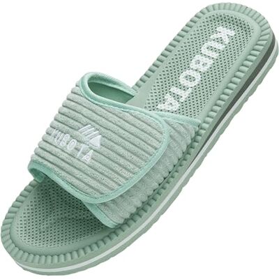 Kubota Claquettes à scratch Femme & Homme – Sandales été – Claquettes avec fermeture auto-agrippante – Chaussures pour piscine et plage – Chaussons Menthe Farbe 36 - Publicité Kubota Claquettes à scratch Femme & Homme – Sandales été – Claquettes avec fermeture auto-agrippante – Chaussures pour piscine et plage – Chaussons Menthe Farbe 36 - Publicité