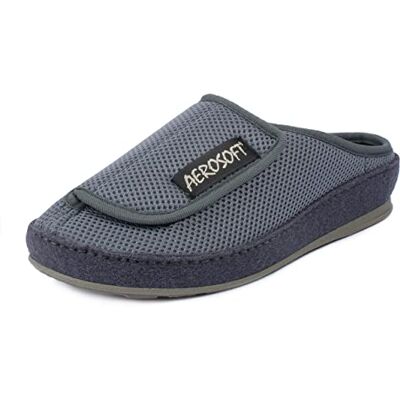 Aerosoft mules Chausson Femmes Hommes respirantes antidérapantes (Gris, numeric_46) - Publicité Aerosoft mules Chausson Femmes Hommes respirantes antidérapantes (Gris, numeric_46) - Publicité
