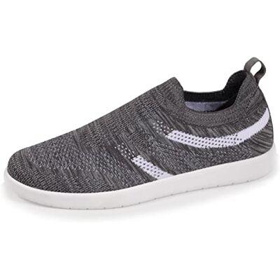 Isotoner Baskets Femme Slip on, enfilage Facile, 37, Gris chiné - Publicité Isotoner Baskets Femme Slip on, enfilage Facile, 37, Gris chiné - Publicité