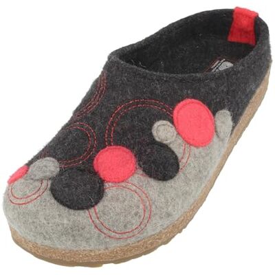 HAFLINGER Grizzly Fizz Chaussons en feutre avec semelle en caoutchouc, graphite, 39 EU - Publicité HAFLINGER Grizzly Fizz Chaussons en feutre avec semelle en caoutchouc, graphite, 39 EU - Publicité
