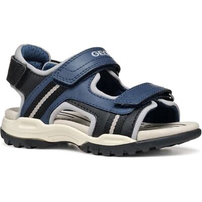 Geox J Borealis Boy A Sandale, Denim/Grey, 29 EU - Publicité Geox J Borealis Boy A Sandale, Denim/Grey, 29 EU - Publicité