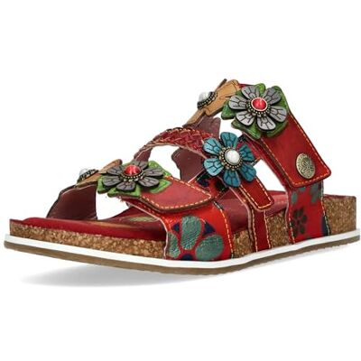 Laura Vita Mules Laura Vita BRCYANO 36 Femme Rouge - Publicité Laura Vita Mules Laura Vita BRCYANO 36 Femme Rouge - Publicité