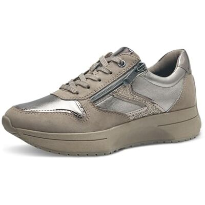 MARCO TOZZI Baskets à Lacets pour Femme , Taupe Comb, 36 EU - Publicité MARCO TOZZI Baskets à Lacets pour Femme , Taupe Comb, 36 EU - Publicité