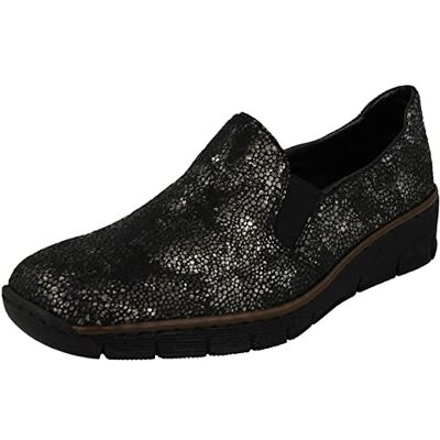 Rieker 53766-00 Metallic Black Black 00 38 EU Standard - Publicité Rieker 53766-00 Metallic Black Black 00 38 EU Standard - Publicité