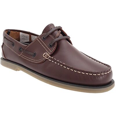 Dek Chaussures de bateau pour les hommes bleu et brun 9 - Publicité Dek Chaussures de bateau pour les hommes bleu et brun 9 - Publicité