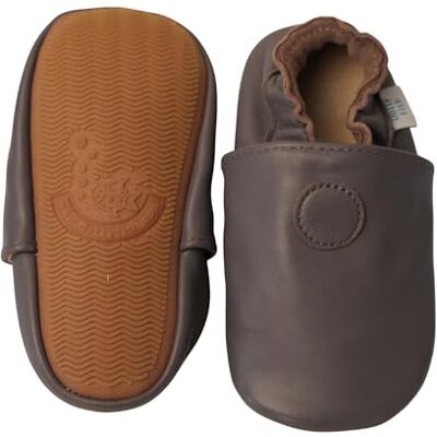 Dotty Fish Chaussures Pieds Nus en Cuir pour bébés et Enfants avec Semelles en Caoutchouc. Légères, Souples et antidérapantes. Marque Britannique. Garçons et Filles Gris uni, 2-3 Ans - Publicité Dotty Fish Chaussures Pieds Nus en Cuir pour bébés et Enfants avec Semelles en Caoutchouc. Légères, Souples et antidérapantes. Marque Britannique. Garçons et Filles Gris uni, 2-3 Ans - Publicité