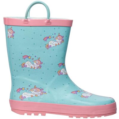 A2Z 4 Kids Filles Pluie Bottes Antidérapant Étanche Caoutchouc Enfant Wellies Poignée Wellies Unicorn 13 UK CH - Publicité A2Z 4 Kids Filles Pluie Bottes Antidérapant Étanche Caoutchouc Enfant Wellies Poignée Wellies Unicorn 13 UK CH - Publicité