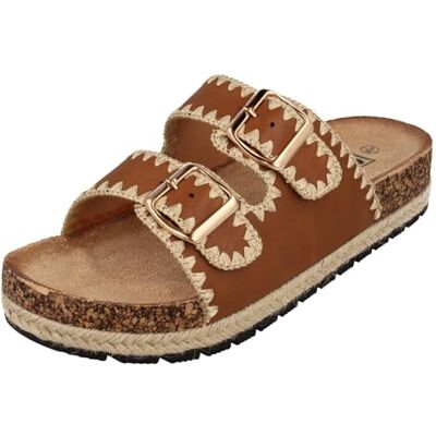 Spot On Down to Earth F1R2106 Mules d'été pour femme, marron, 40 EU - Publicité Spot On Down to Earth F1R2106 Mules d'été pour femme, marron, 40 EU - Publicité