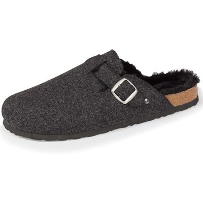 Isotoner Chaussons pantoufles Mules homme ultra confortables, intérieur fausse fourrure, 41 EU, gris chiné - Publicité Isotoner Chaussons pantoufles Mules homme ultra confortables, intérieur fausse fourrure, 41 EU, gris chiné - Publicité