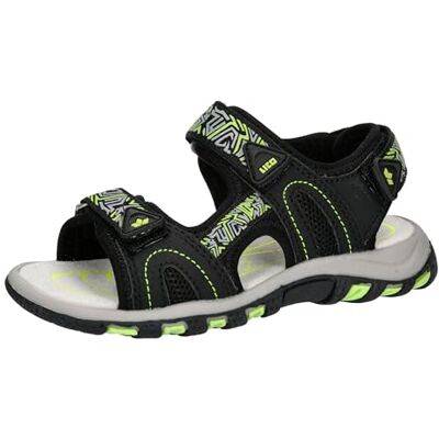 Lico Luca V Sandale, Noir Gris Citron, 37 EU - Publicité Lico Luca V Sandale, Noir Gris Citron, 37 EU - Publicité