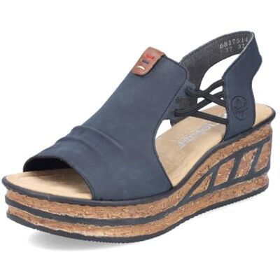 Rieker Sandales Mode Femme 68175, Pointure:41 EU, La Couleur:Bleu - Publicité Rieker Sandales Mode Femme 68175, Pointure:41 EU, La Couleur:Bleu - Publicité