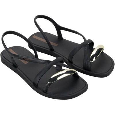 Ipanema Glam Ring Sandales en caoutchouc pour femme, Noir doré., 36 EU - Publicité Ipanema Glam Ring Sandales en caoutchouc pour femme, Noir doré., 36 EU - Publicité