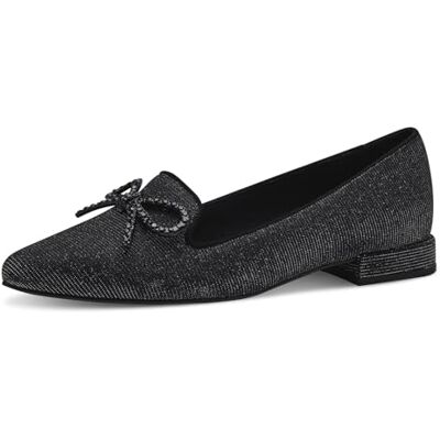 MARCO TOZZI Mocassin by Guido Maria Kretschmer Femme, Noir Métallisé, 38 EU - Publicité MARCO TOZZI Mocassin by Guido Maria Kretschmer Femme, Noir Métallisé, 38 EU - Publicité