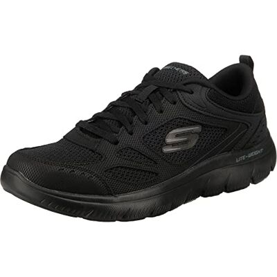 Skechers Homme Summits South Rim Espadrilles, Black Leather/Mesh/Trim, 44 EU - Publicité Skechers Homme Summits South Rim Espadrilles, Black Leather/Mesh/Trim, 44 EU - Publicité