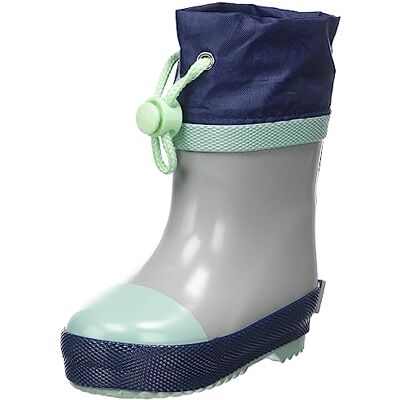 Playshoes Bottes de pluie mi-molletonnées unisexes pour enfant, gris, 19 EU - Publicité Playshoes Bottes de pluie mi-molletonnées unisexes pour enfant, gris, 19 EU - Publicité