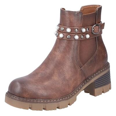 Rieker Femme 92064 Bottine, Marron, 39 EU - Publicité Rieker Femme 92064 Bottine, Marron, 39 EU - Publicité