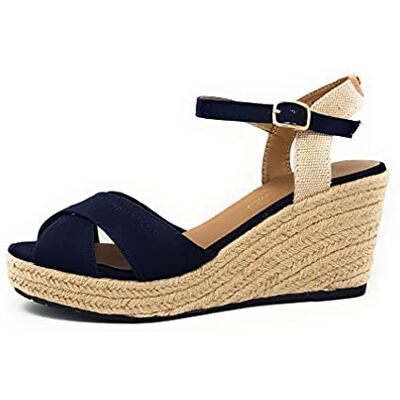 Tom Tailor Femme Sandales Bride Cheville, Bleu (Navy 00003), 41 EU - Publicité Tom Tailor Femme Sandales Bride Cheville, Bleu (Navy 00003), 41 EU - Publicité