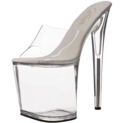 Pleaser Flamingo-801, Semelle compensée et Talons Femme Transparent Transparent (Clear), 35 - Publicité Pleaser Flamingo-801, Semelle compensée et Talons Femme Transparent Transparent (Clear), 35 - Publicité