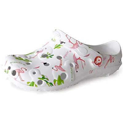 Schu'zz Globule Imprimé Sabot Plastique Femme Confortable, Léger, Ultra Résistant Certifié CE pour la Maison et Activités de Plein Air Cactus, 37 UE - Publicité Schu'zz Globule Imprimé Sabot Plastique Femme Confortable, Léger, Ultra Résistant Certifié CE pour la Maison et Activités de Plein Air Cactus, 37 UE - Publicité
