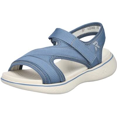 Rieker Femme V2166 Sandales de Trekking, Bleu, 37 EU - Publicité Rieker Femme V2166 Sandales de Trekking, Bleu, 37 EU - Publicité