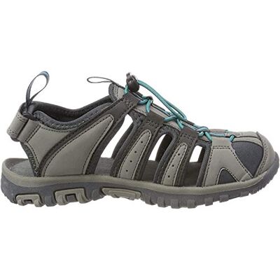 Hi-Tec Cove Sandal, Sandales de Randonnée femme, Gris (Charcoal/tile Blue), 38 EU - Publicité Hi-Tec Cove Sandal, Sandales de Randonnée femme, Gris (Charcoal/tile Blue), 38 EU - Publicité