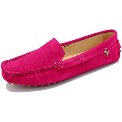 MINITOO Chaussures Confort Suede Loafers Mocassins Ete Plates Violet EU 38.5 - Publicité MINITOO Chaussures Confort Suede Loafers Mocassins Ete Plates Violet EU 38.5 - Publicité