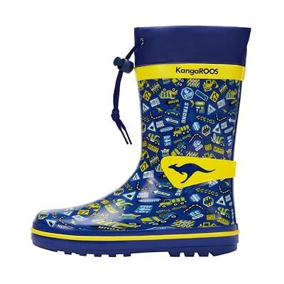 KangaROOS K-summerrain Botte de Pluie, Dusk Blue Traffic, 33 EU - Publicité KangaROOS K-summerrain Botte de Pluie, Dusk Blue Traffic, 33 EU - Publicité