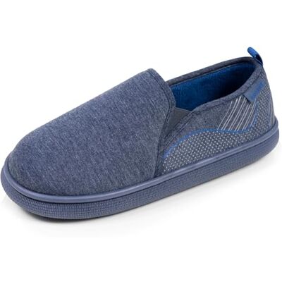 Isotoner Chaussons pantoufles Charentaises homme jersey, semelle bloup xtra confort, bon maintien, 42, marine chiné - Publicité Isotoner Chaussons pantoufles Charentaises homme jersey, semelle bloup xtra confort, bon maintien, 42, marine chiné - Publicité