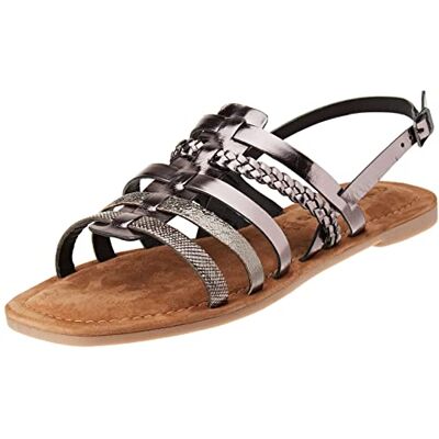 Tamaris Femme Damen Sandale, Étain Gris, 39 EU - Publicité Tamaris Femme Damen Sandale, Étain Gris, 39 EU - Publicité