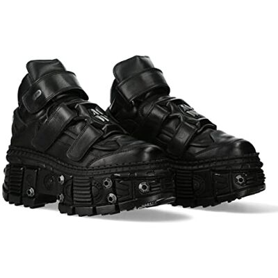 New Rock Bottes Semelle Vis 2023 Bottines TANK Collection Plate-forme Fermeture Velcro Femme Noir Femme Ankle Boots Screws M., Noir , 39 EU - Publicité New Rock Bottes Semelle Vis 2023 Bottines TANK Collection Plate-forme Fermeture Velcro Femme Noir Femme Ankle Boots Screws M., Noir , 39 EU - Publicité