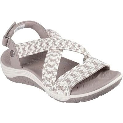 Skechers Sandales plates Martha Stewart Reggae Cup pour femme, Taupe naturel, 38.5 EU - Publicité Skechers Sandales plates Martha Stewart Reggae Cup pour femme, Taupe naturel, 38.5 EU - Publicité